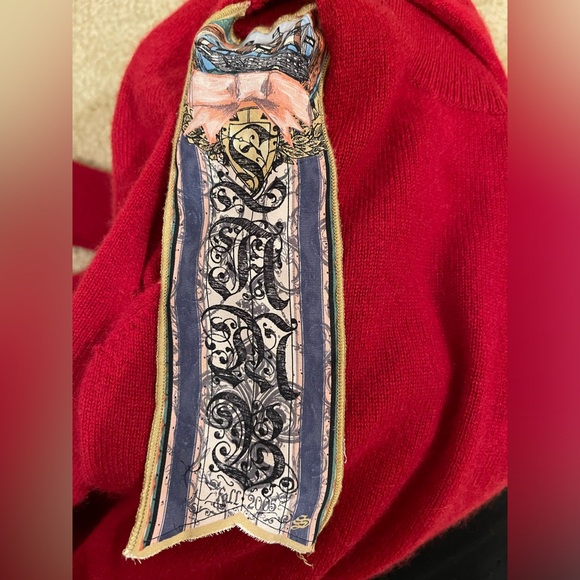 NWOT LAMB red cashmere sweater - Picture 8 of 11